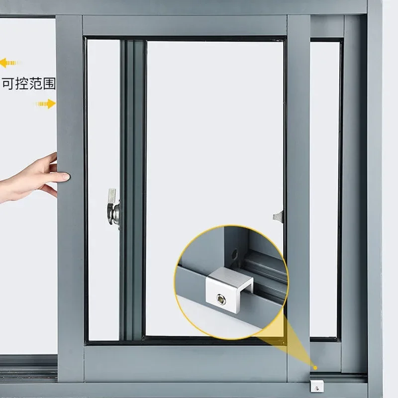 Sliding Door Window Locks With 1 Keys Baby Child Safety Protection Antitheft Door Window Security Lock Catches Set