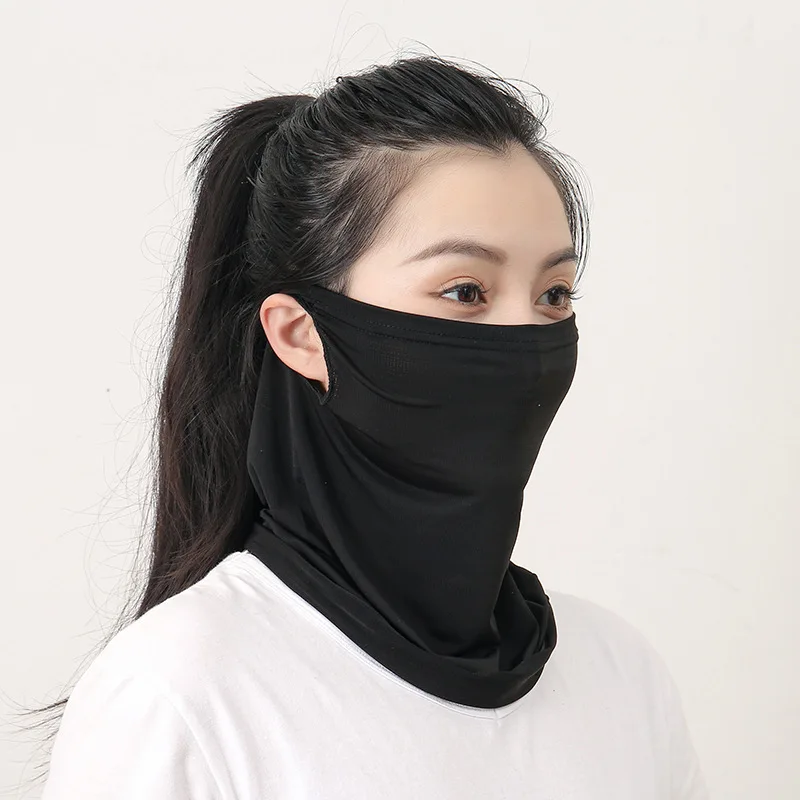 Outdoor Cycling Ice Mesh Mask Sports Sunscreen Scarf Neck Protection Face Protection Multi-functional Head Scarf Climbing Mask