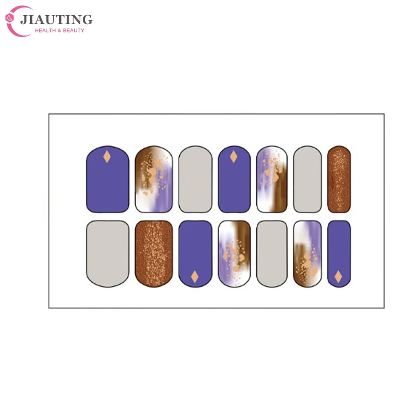 Waterproof And Long-Lasting No-Bake Nail Stickers Nail Polish Film Nail Stickers Full Color Nail Art Stickers