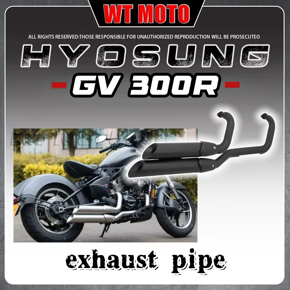 

For HYOSUNG GV300R full stainless steel exhaust pipe Hyosung gvr300 Gv 300 R 300Gvr gv300r 300rGv gv 300 r 300gv r exhaust pipe