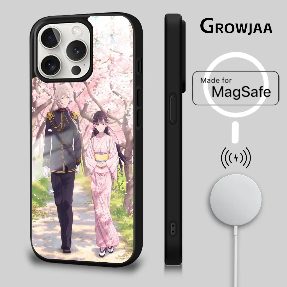 Anime My Happy M-Marriage Phone Case For iPhone 16 15 14 13 12 11 Pro Max Plus Mini Magsafe Mirror Wireless Magnetic Cover