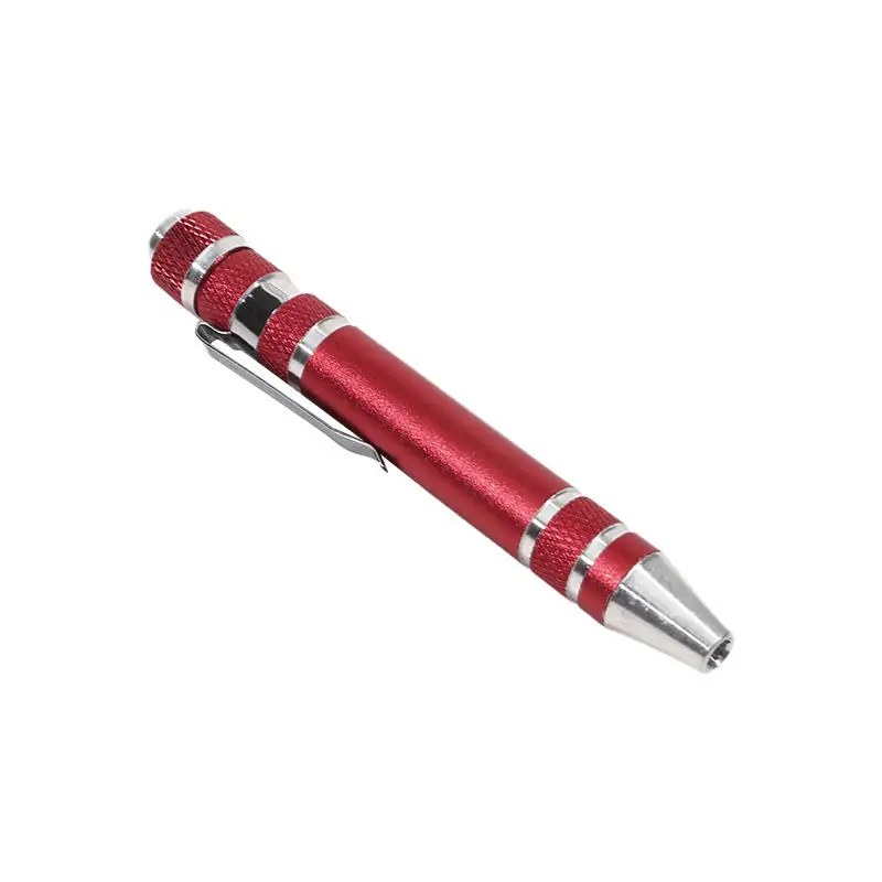 8-in-1-Schraubendreherstift aus Aluminiumlegierung – austauschbare Bits für einfache Reparaturen und Demontage – Detail 8