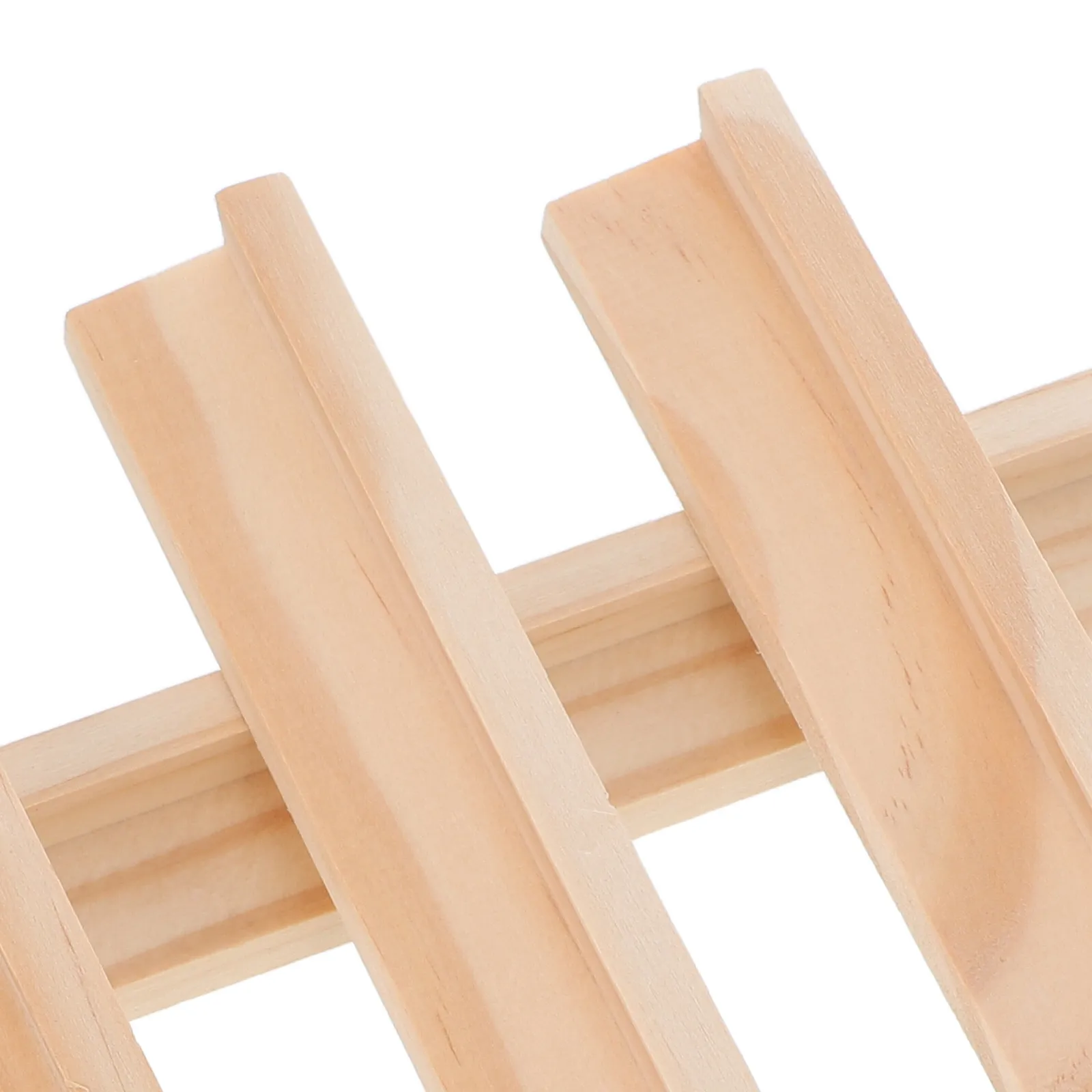 4 stuks houten dominobases, praktische, duurzame displaystandaard voor speltegels, accessoires, dominohouders, doe-het-zelf-accessoire