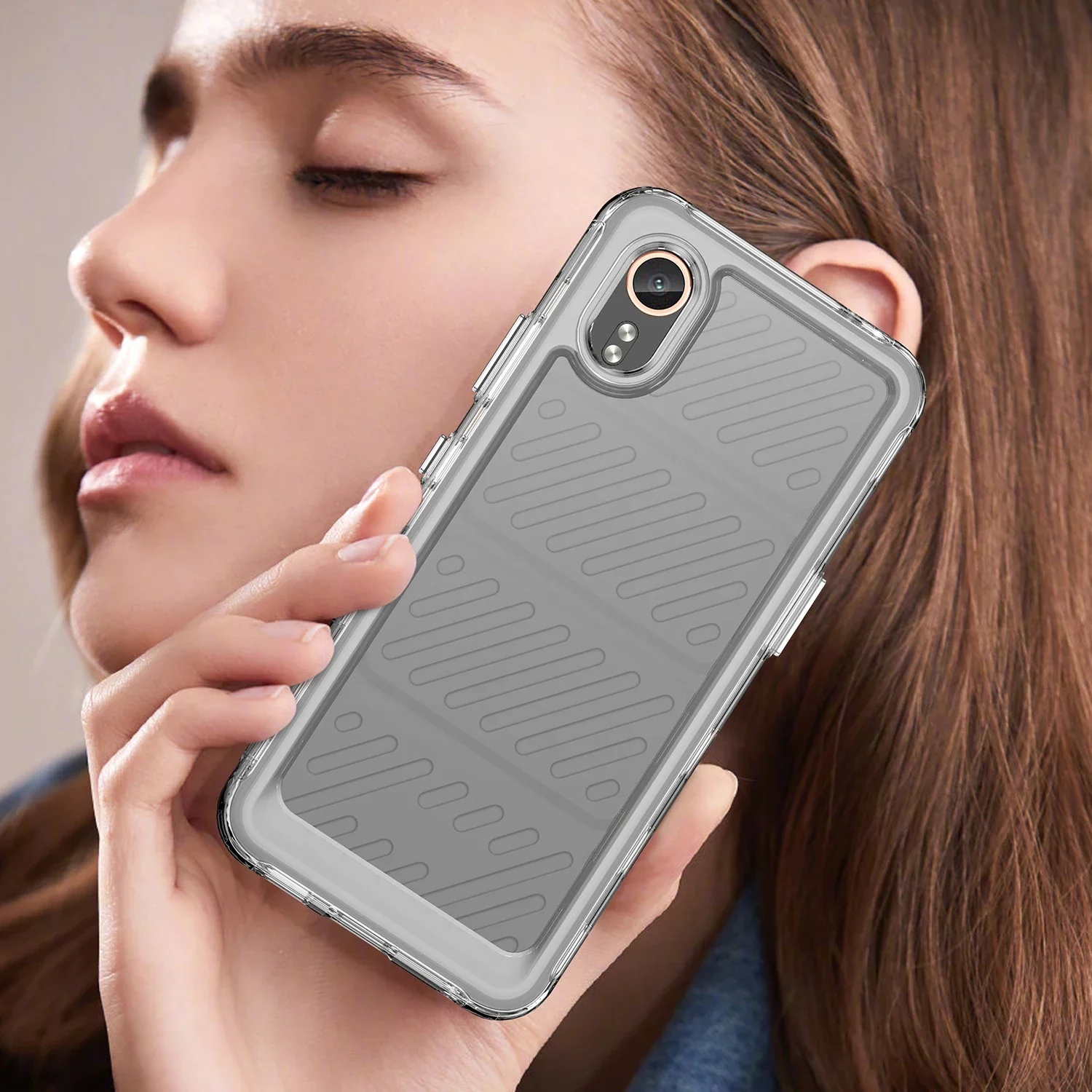 

Glitter Clear Case For Samsung Galaxy XCover 7 чехол прозрачный soft+hard Cases Ultra Thin Back Cover for XCover7 Funda Capa