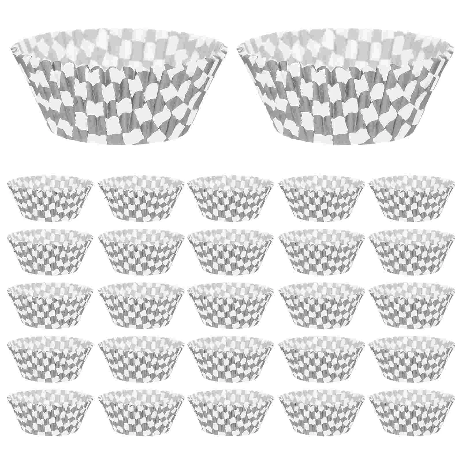 

100 Pcs Muffin Liner Cake Cups Holder Dessert Racing Car Paper Party Cupcake Liners