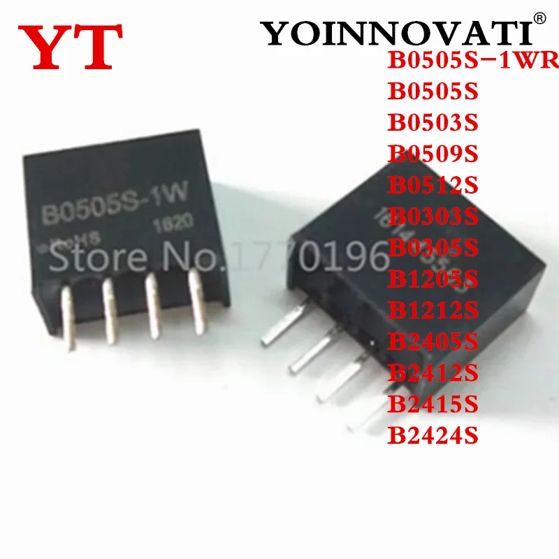 2Pcs B0505S-1WR3 B0505S B0503S B0509S B0512S B0303S B0305S B1205S B1212S B2405S B2412S B2415S B2424S 1W  SIP-4