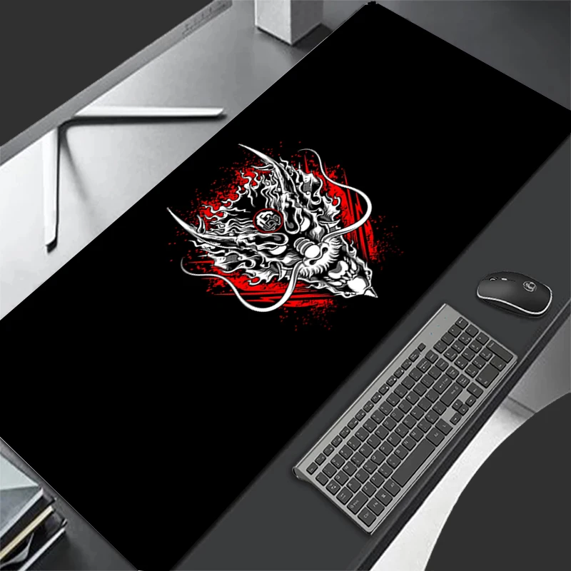 Mousepad Pattern Game Pad Rubber HD Mouse Pad PC Accessories Desk Mat Non Slip Table Mat Gamer Cabinet Demon Mask Keyboard Pad