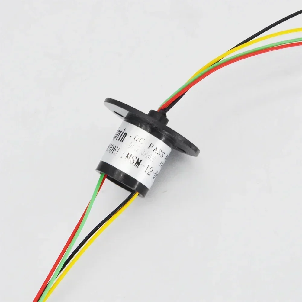 Imagem -04 - Micro Girar Anel Deslizante para Modelo de Escavadeira rc Faça Você Mesmo Ptz Gimbal Anéis Coletor Elétrico 2a Diâmetro 12.5 mm 12 e 18 Canais