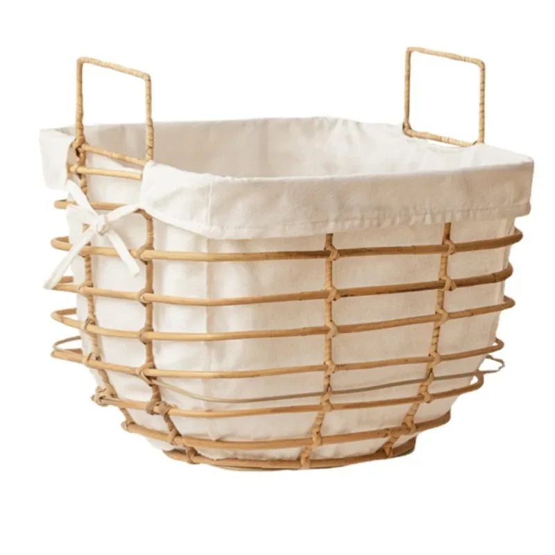 Japanese Rattan Storage Basket, Laundry Basket, Clothing, Toys, Organizer Boxes, Versatile, Practical, Home Supplies