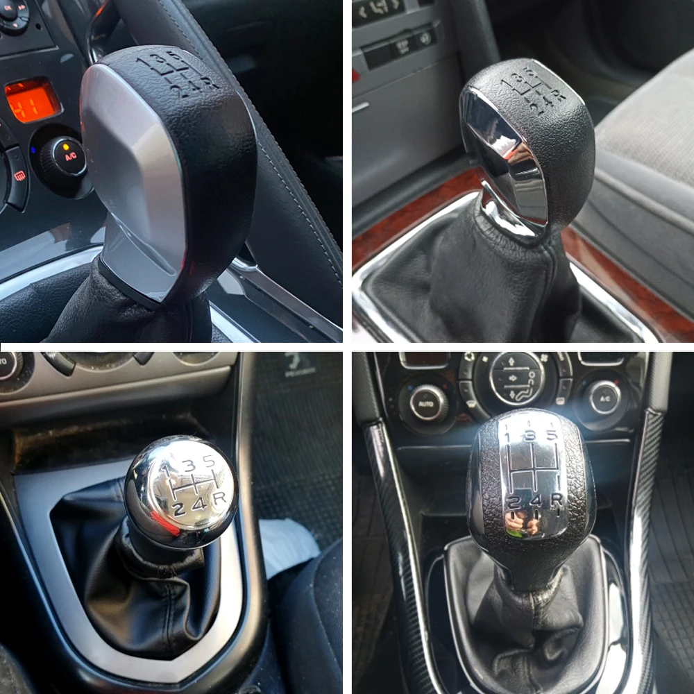 Gear Shift Knob Lever Shifter For Citroen C3 C4 C5 XSARA Sega Triumph C2 Elysee / Peugeot 106 206 206CC 207 307 308 408 607 608 view 2