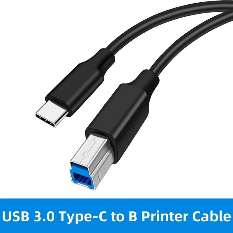 

USB 3.0 Type B Data Cable USB-C Male to USB-B Male Adapter Cord for PC Docking Station Hub External Hard Drives Scanner Printer