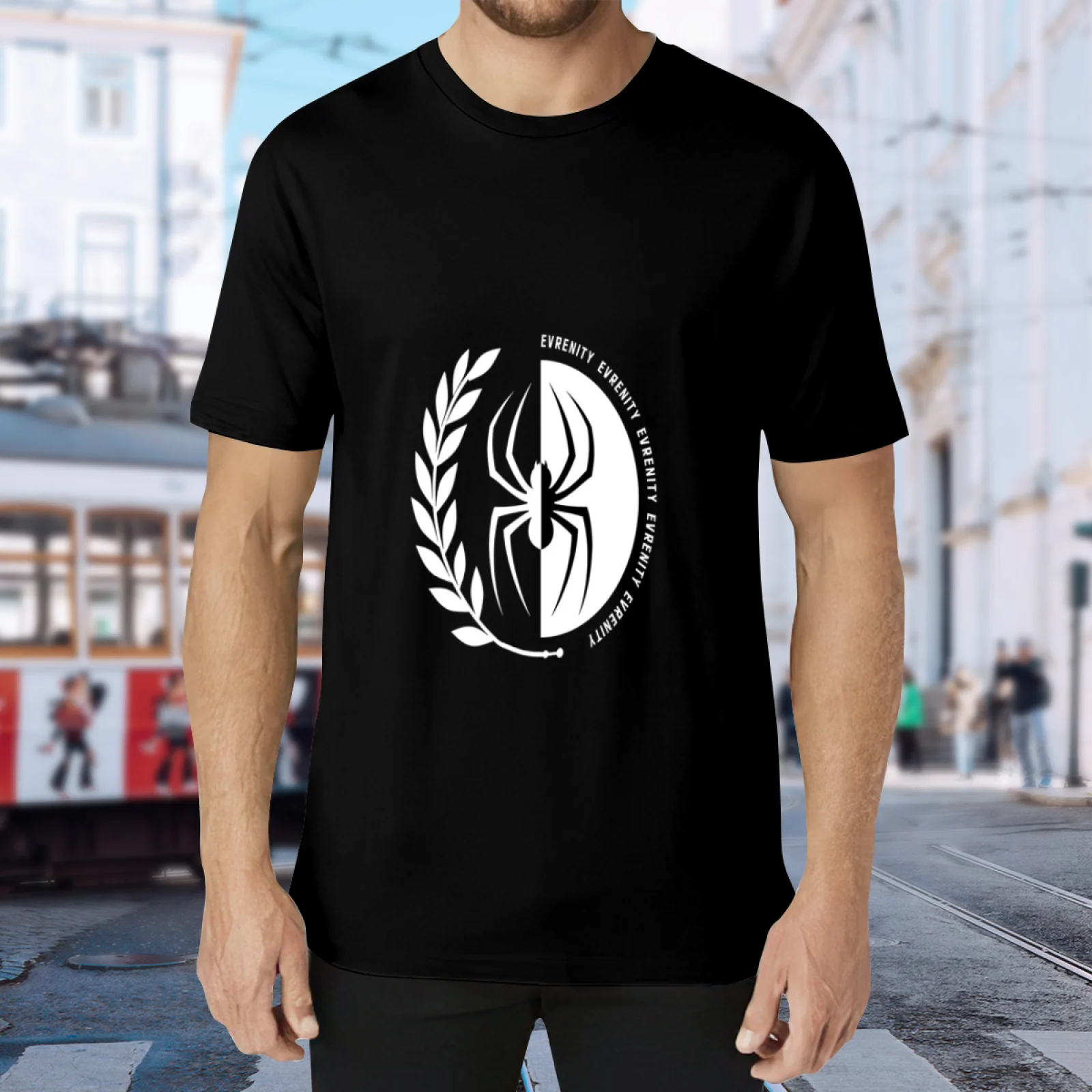 Black Spider Graphic T-Shirt Y2K Grunge Streetwear Unisex Oversized Tee Dark Aesthetic Harajuku Short Sleeve