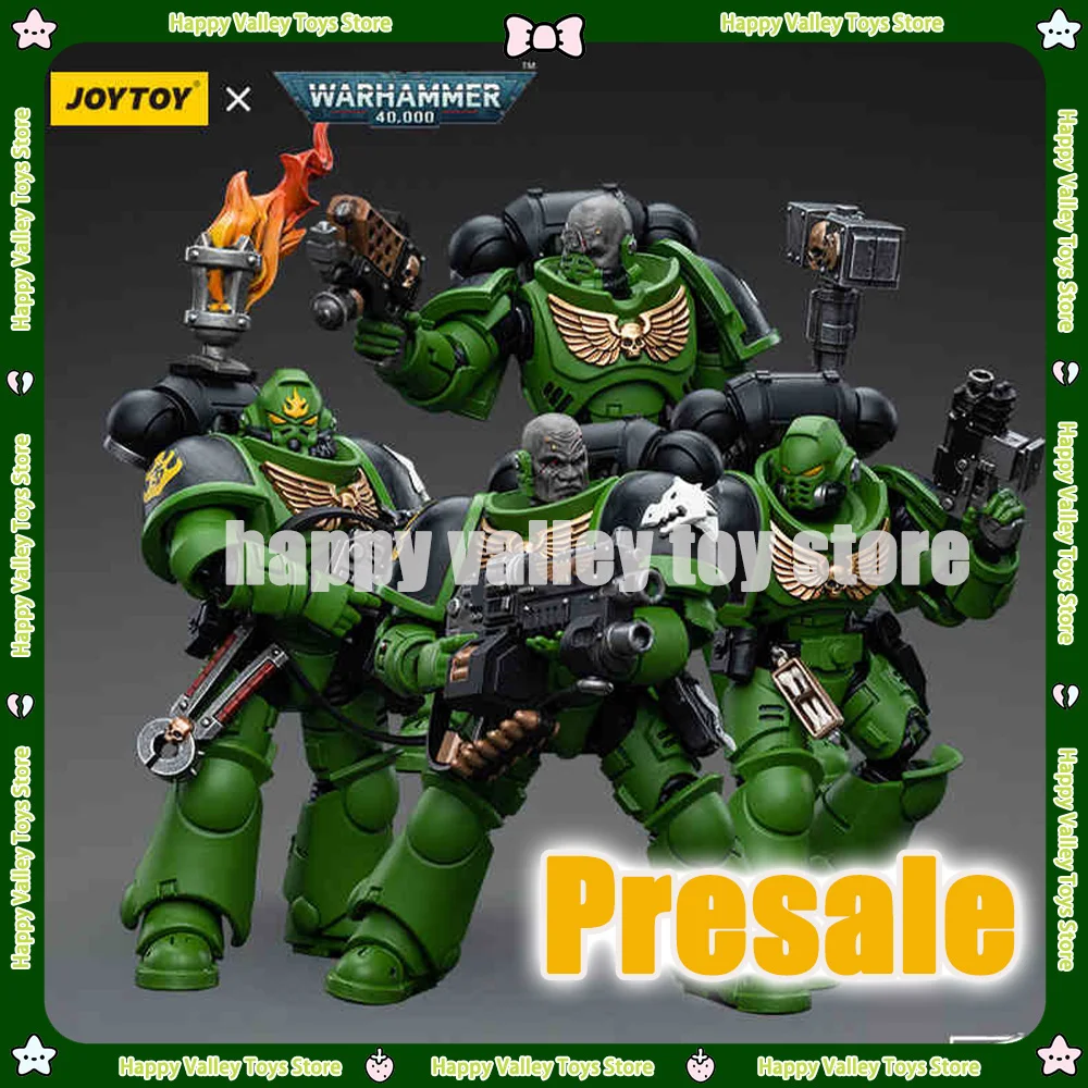 JOYTOY 1/18 Warhammer 40K Salamanders Eradicators Brother Xavak Anime Action Figures Figurine Statue Collection Model Decor Toys