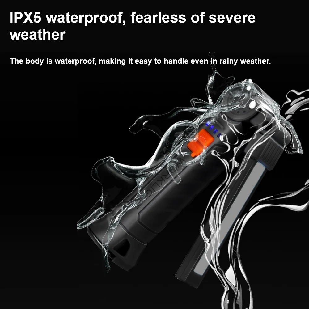 LED Headlamp Rechargeable Hands-Free Adjustable Focus Light for Camping Hiking Reading with Battery Included