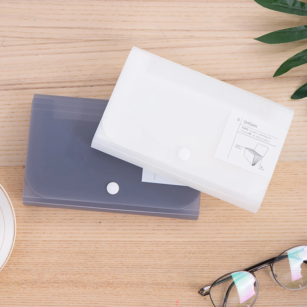 

A6 File Folder Plastic Lightweight Portable for Students Office Home Organizing Documents Saving Time Small Stationery