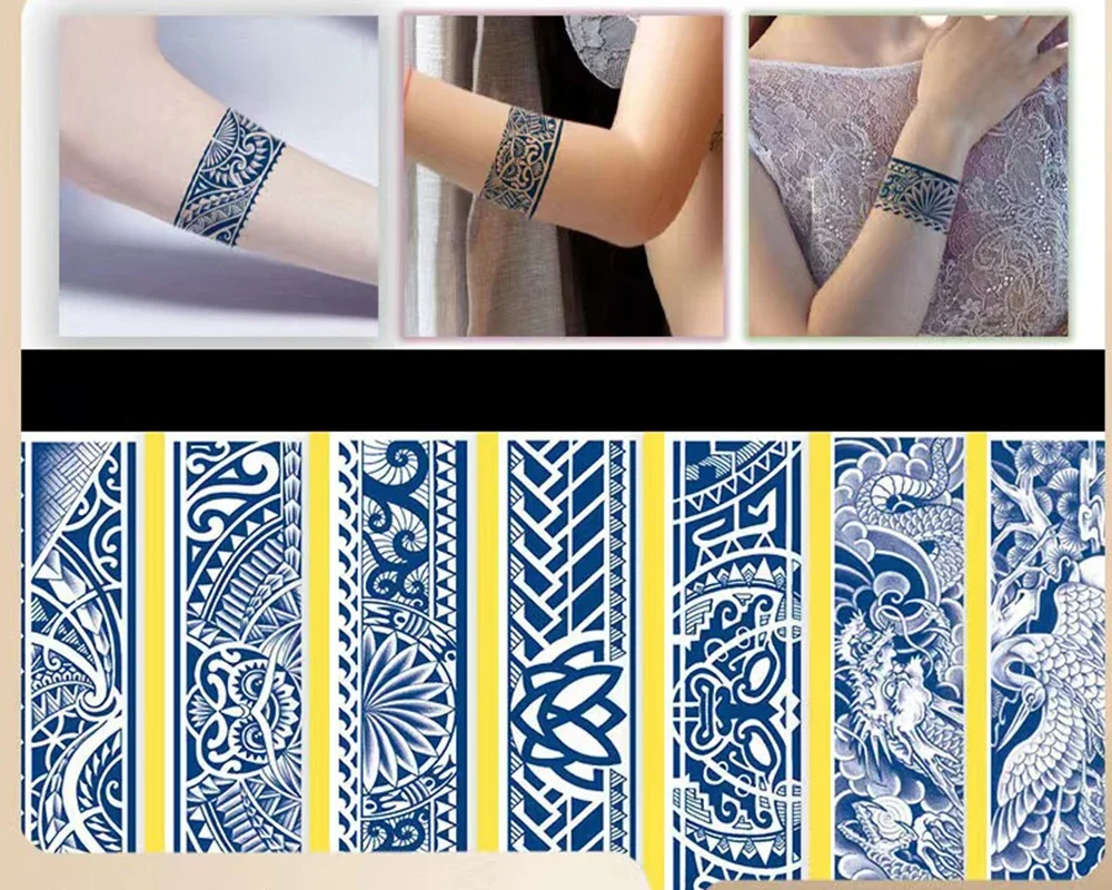 Juice  Tattoo Sticker  Waterproof Juice Tattoo Stickers, Waterproof temporary tattoo Handbands, Armbands Leg Rings fake tattoo