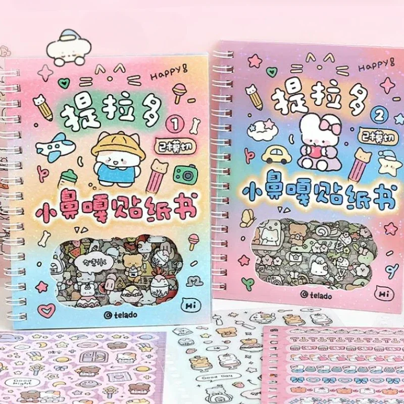 Kawaii Kpop Decorative Sticker Book Washi Paper Journal DIY Material Decoration Stickers Scrapbooking Ins Stationery