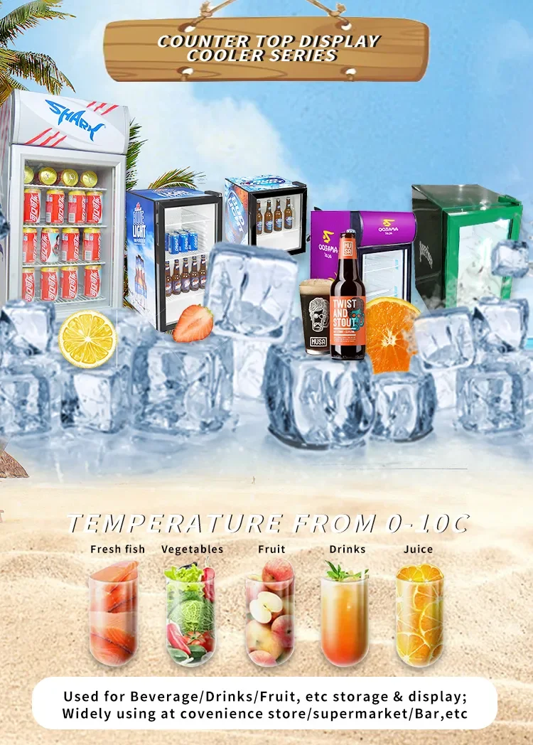 China manufacturer Frost-Free Countertop Fridge compressor compact mini fridge Professional Grade Cooler