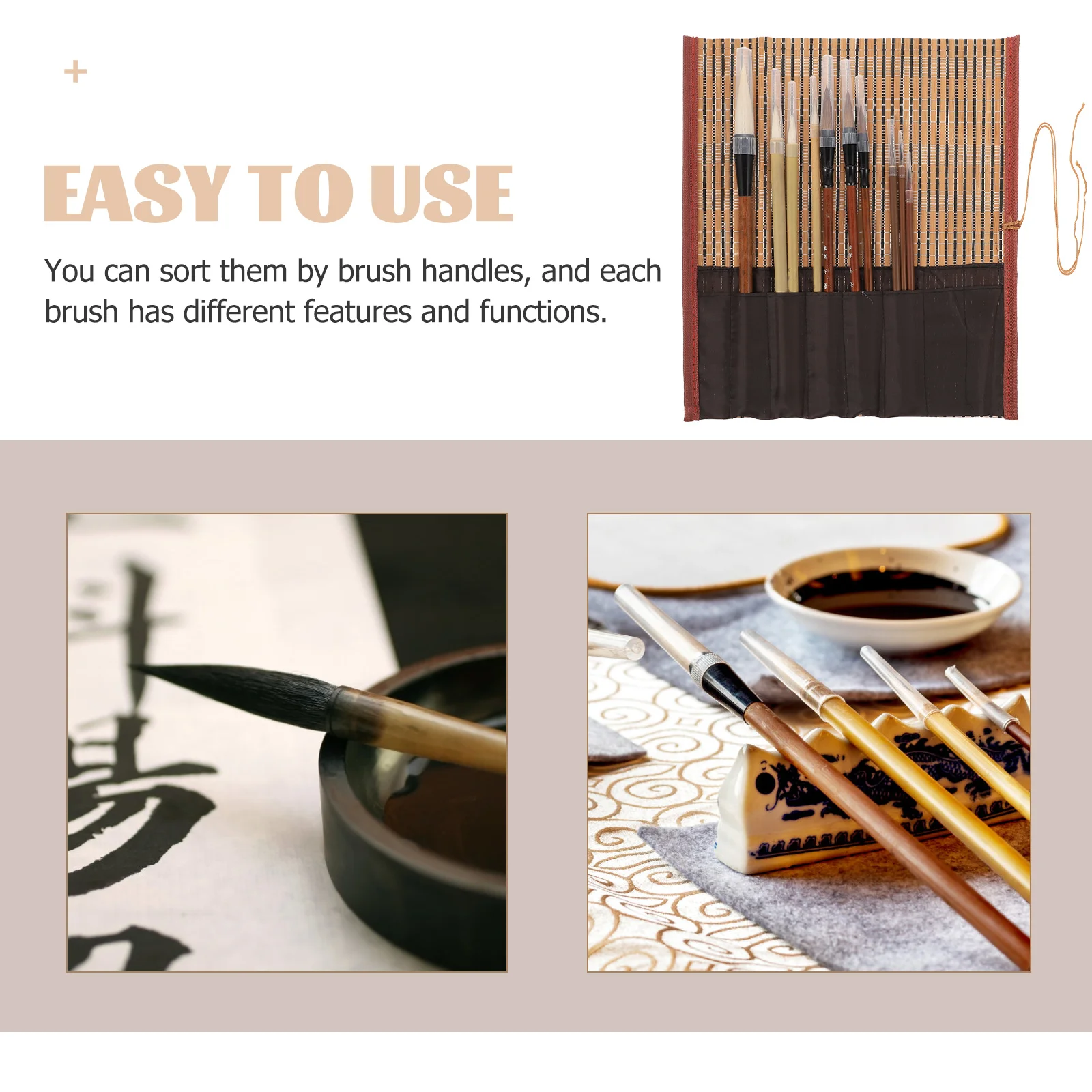 High Quality 10Pcs Chinese Calligraphy Brush Set Perfect For Beginners And Professionals In Watercolor Painting