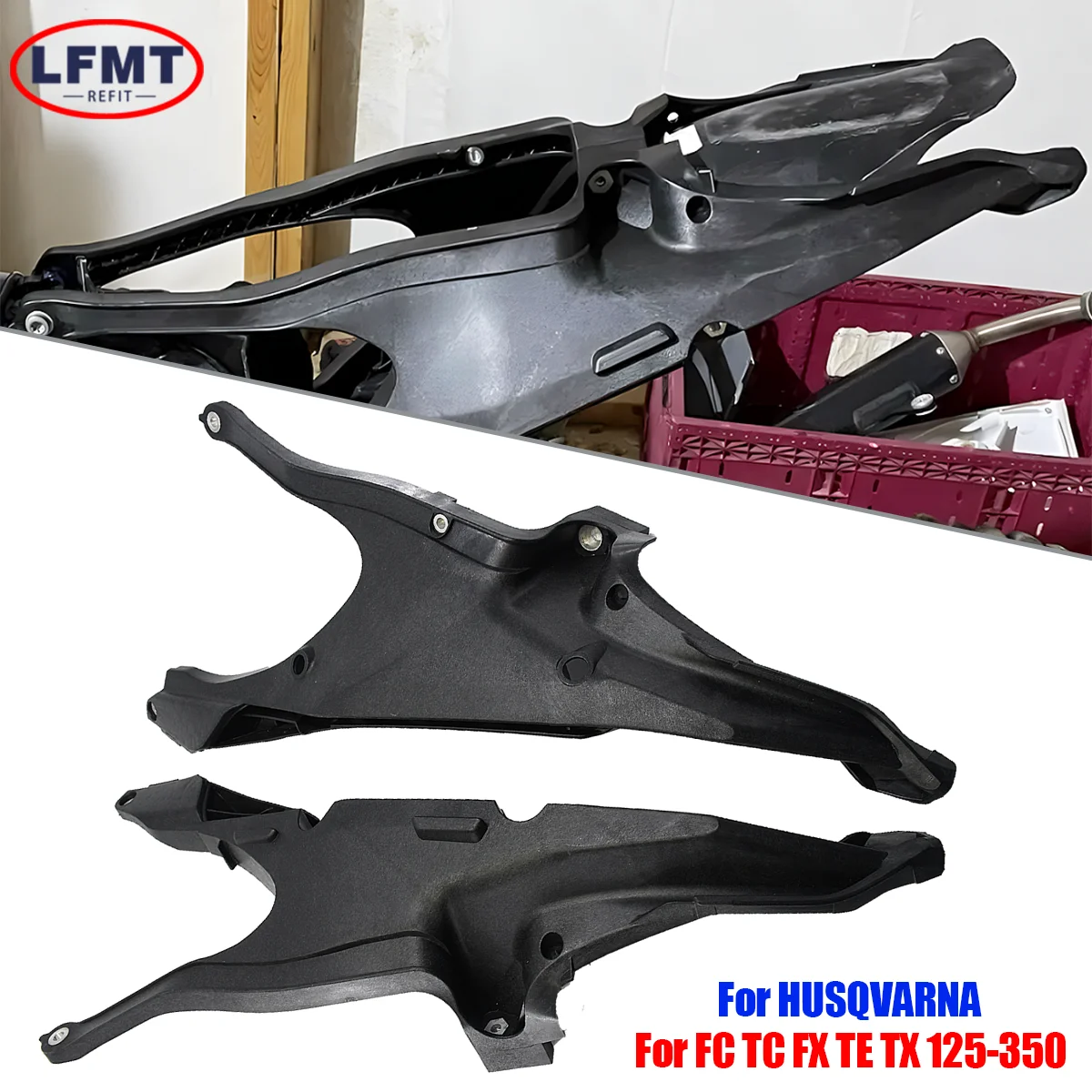 For HUSQVARNA Upgrade Reinforced Motorcycle Rear Subframe Seat Support Frame Tailstock Mount TC TX TE FC FX FE 150‑450 2019‑2023