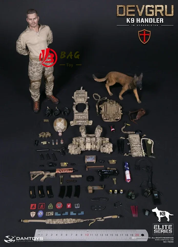 1/6 Action Figures Model DAMTOYS DAM78040 US Navy SEAL DEVGRU K9