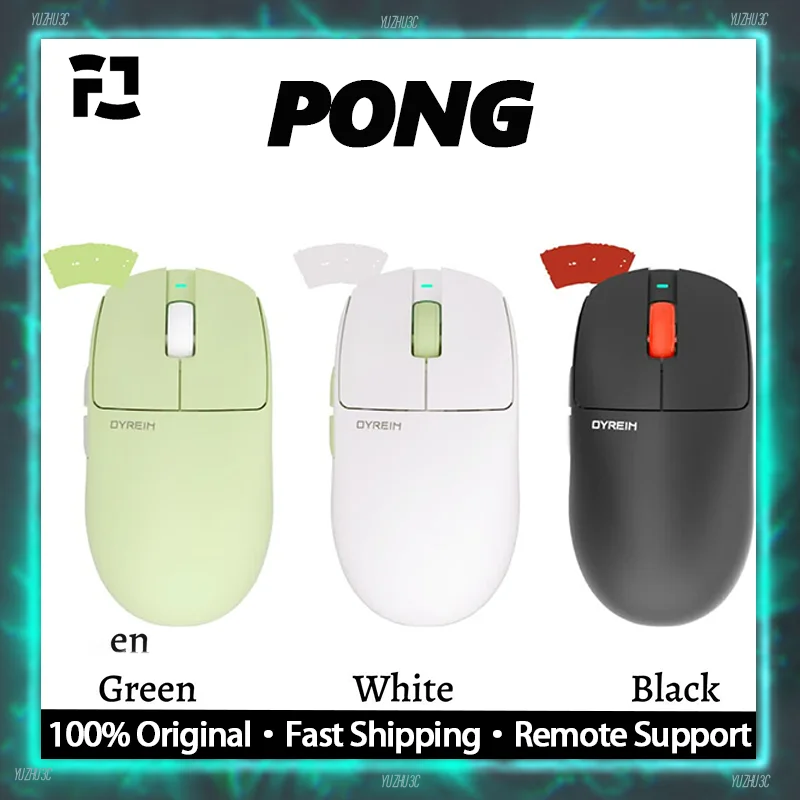 DYREIM PONG Wireless Gaming Mouse Dual 8K Polling PAW3950 Sensor Dual Nordic 54H20 Ultra Lightweight Esports Mouse