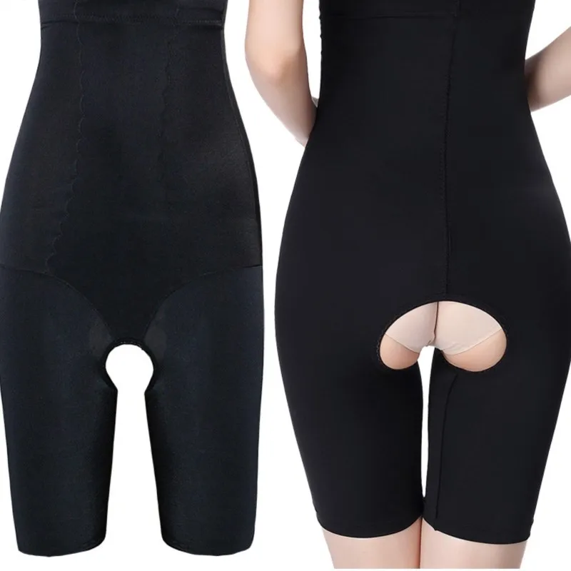Women's Panties High Waist Tummy Control Shapewear Shorts, Butt Lifting Girdle, Breathable Open Crotch Underwear