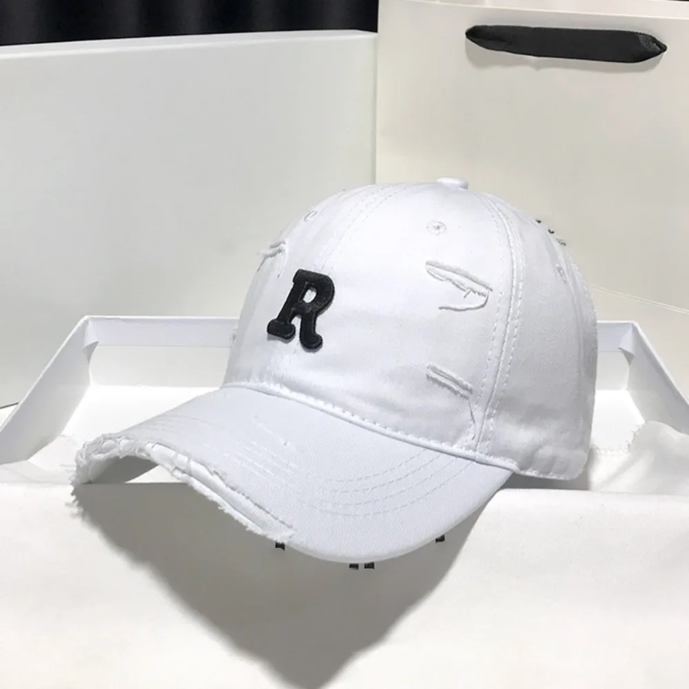 

Cotton OverSize Baseball Cap Adjustable Washable Vintage Duck Tongue Cap Korean Style Letters Large Head Circlet Cap