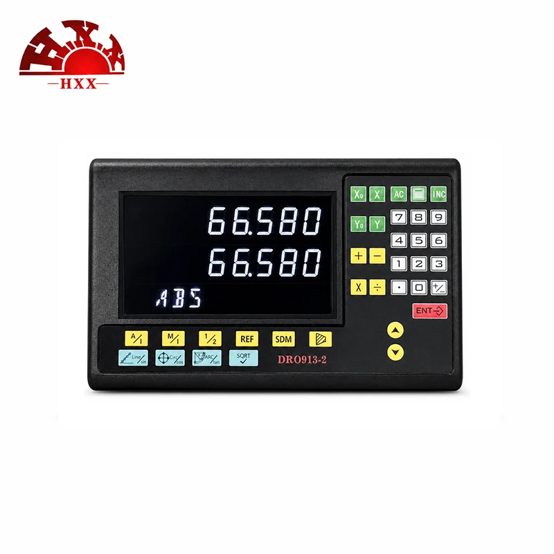 2 Axis HXX BIG LCD DRO Digital Readout Display Counter GCS913-2 TTL DB9 for Milling Lathe Turning Machines