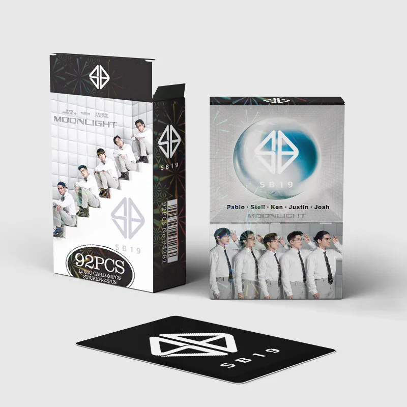 

92Pcs SB19 P-Pop Stars Double Sided Lomo Cards Set with Mini Stickers HD Idol Photocards Fan Collection Merch Gift