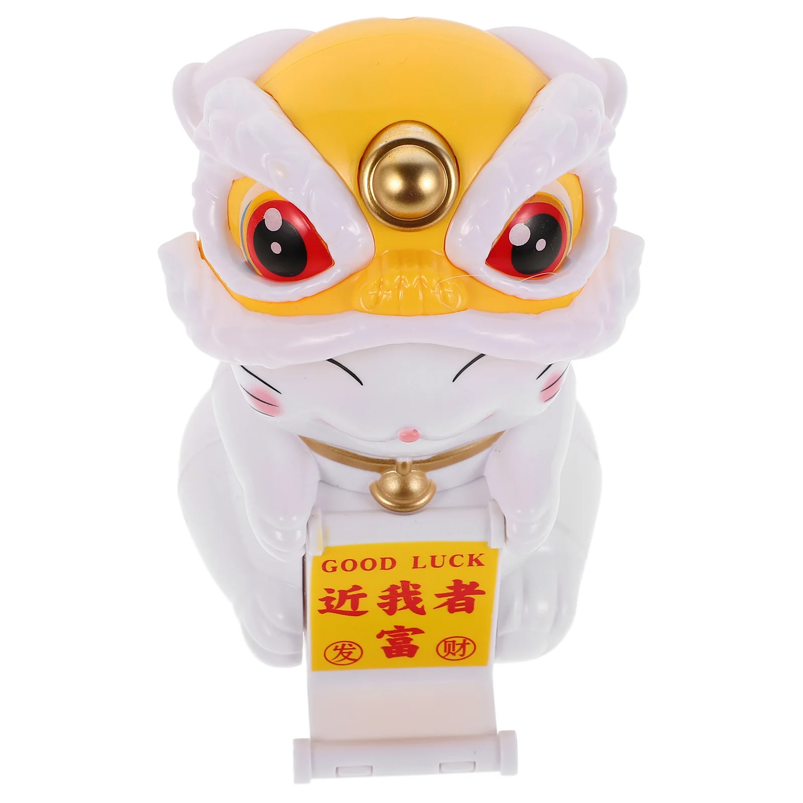 

Solar Powered Lucky Cat Waving Statue Feng Shui Wealth Welcoming Ornament for Car Dashboard Home Office Good Luck Decor