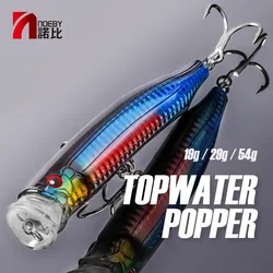 Noeby Feed Popper-señuelo de pesca 100, 120, 150mm, Topwater, Wobblers 9246 cebos artificiales duros, Señuelos de Pesca de agua salada