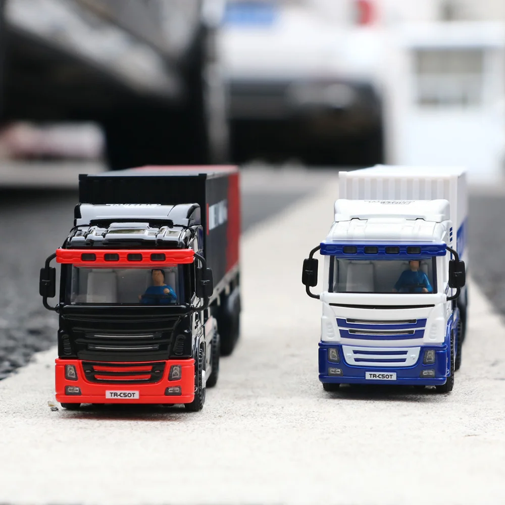 Turbo Racing C50 1:76 Full Proportional 4WD RC Semi-truck Tractor Trailer RTR For Festival Gift