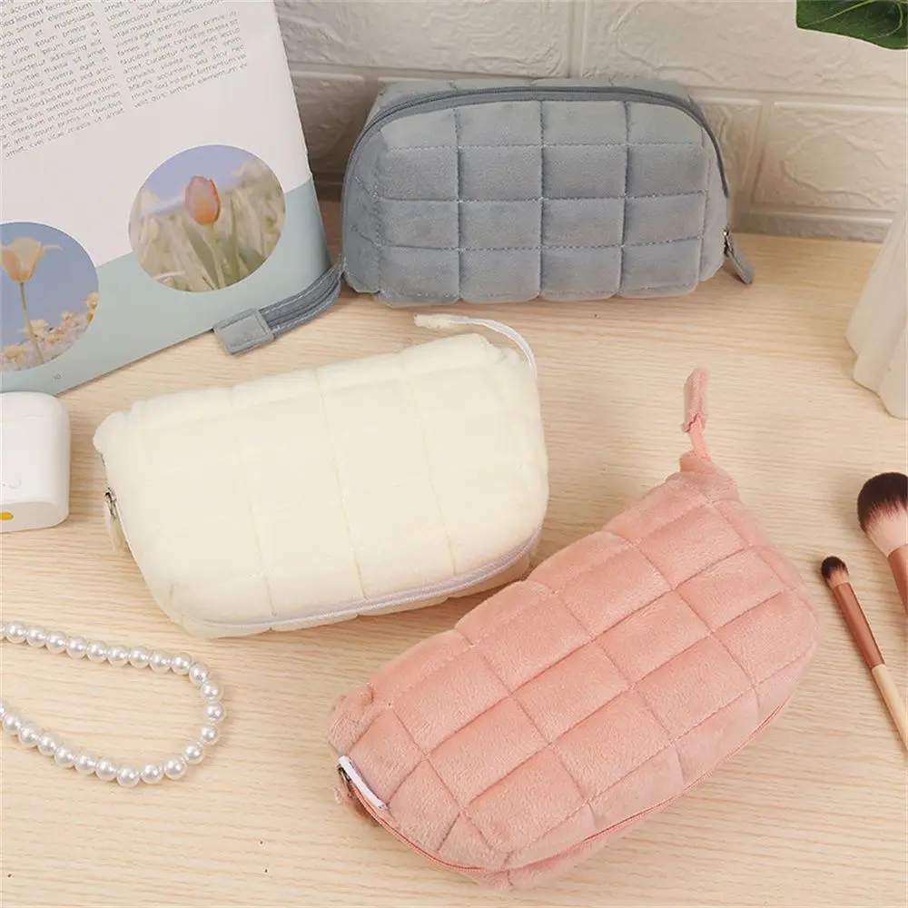 School Supplies Office Supplies Pillow Plush Zipper Corduroy Makeup Bags Storage Box Cosmetic Bag Pillow Plush Pencil Case