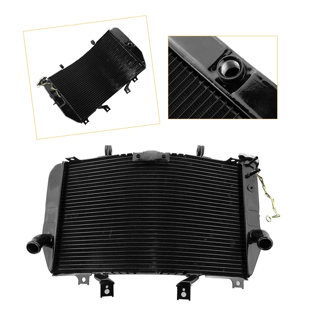 Motorcycle Engine Cooling Radiator Assembly Aluminum Cooler for SUZUKI GSXR1000 2003 2004 CNC