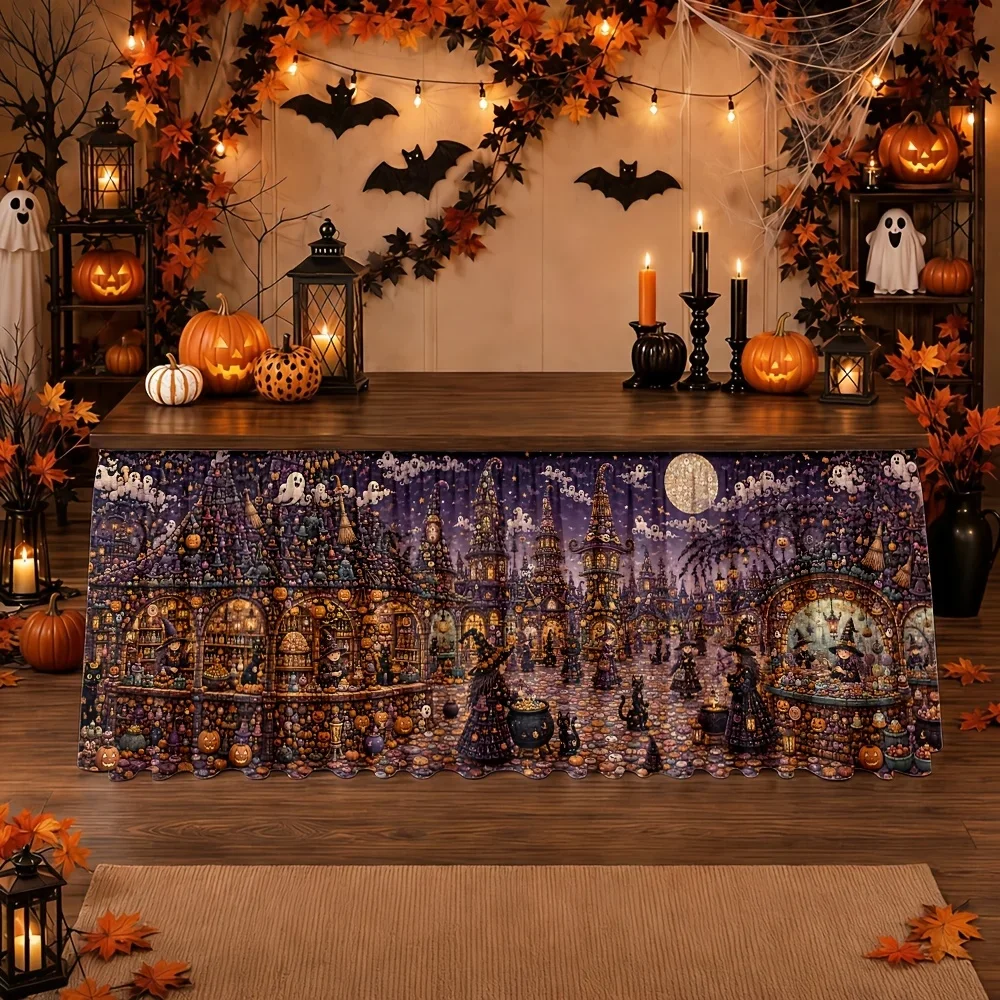 Table skirt / tableskirt - Halloween theme - Fantasy Night Market