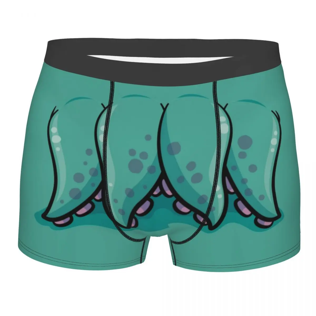 Custom Cool Funny Cthulhu Monster Tentacle Boxers Shorts Panties Men's Underpants Stretch Briefs Underwear