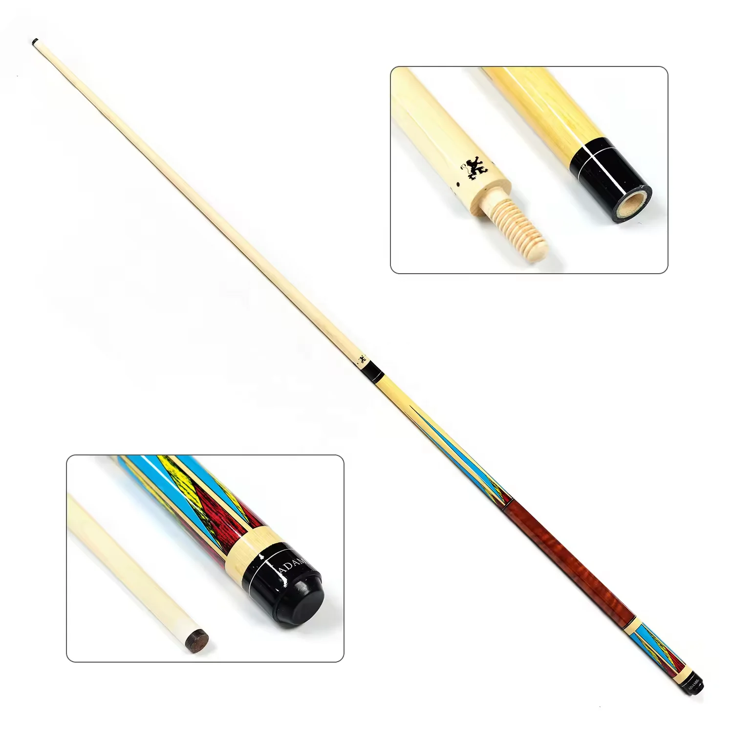 

Новое поступление 2023 года, экономичная цена, 57 дюймов, 13 мм, наконечник, кии для бильярдного бассейна/карума, с валом из кленового дерева и шарниром