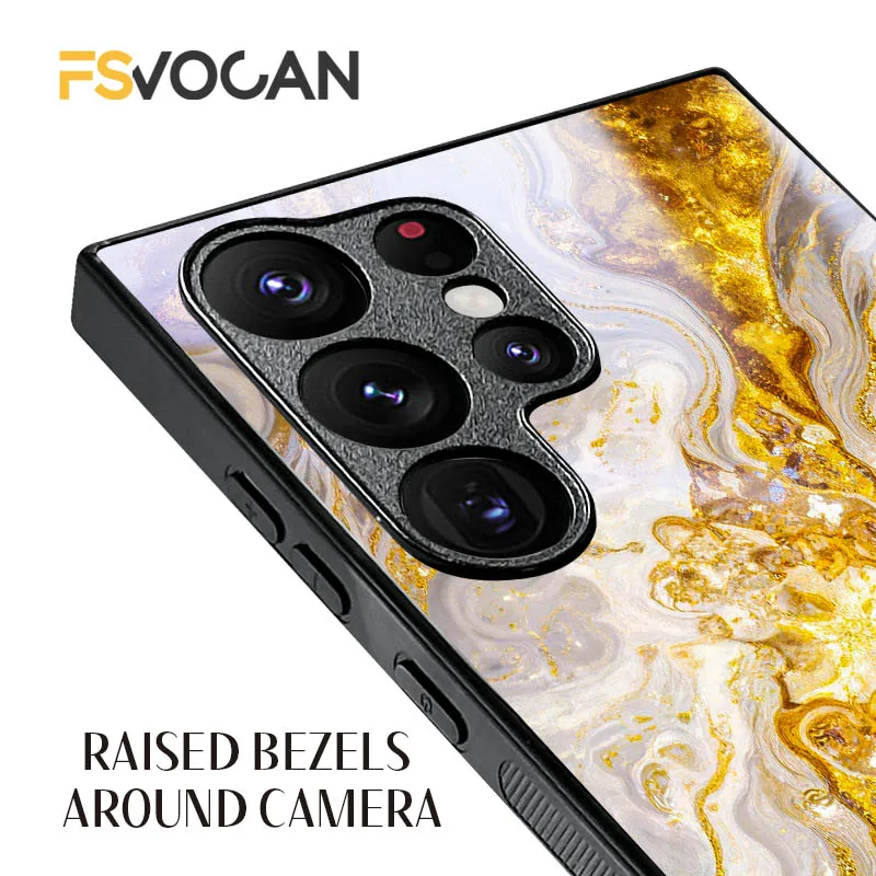 マーブルの詩的な抱擁 Samsung Galaxy S26 S25 S24 S23 S22 S21 S20 Plus Ultra A53 A54 A32 A33 A34 A35 A55用