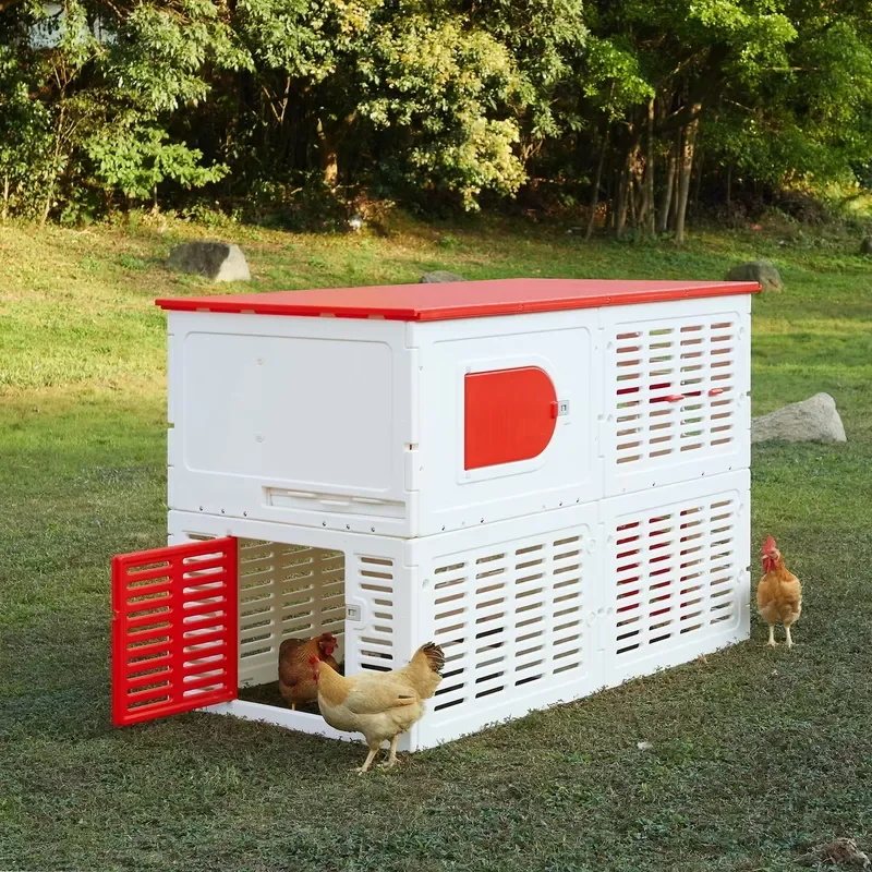 Hot Sale Big Size Waterproof Garden Hen House Solid Pattern Chicken Coop Made in China Breathable Plastic Chicken Coop