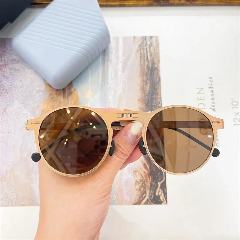 BALTO Folding Female Sunglasses Fashion Men's Women's Sunglasses Portable Fold Sunglasses for men image 6