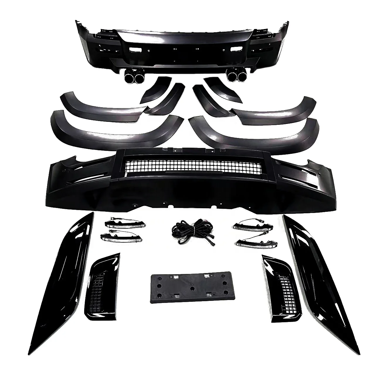 New Bright Body Kit Upgrade LM Style Full Set For Land Rover Defender 2020+ 90/110/130