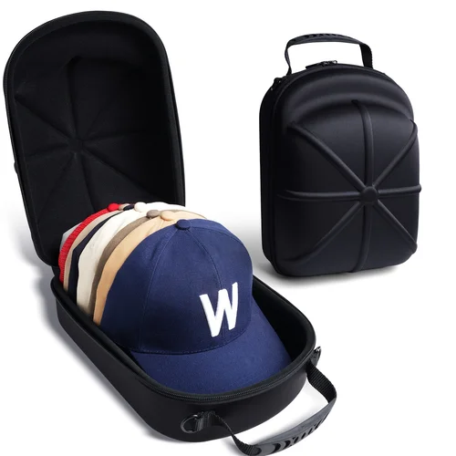 Bolsa de viaje para gorra de béisbol, estuche de viaje para gorra de béisbol, caja transportadora de almacenamiento, bolsa de exhibición, bolsa de transporte para gorra de béisbol Eva, 1 ud.