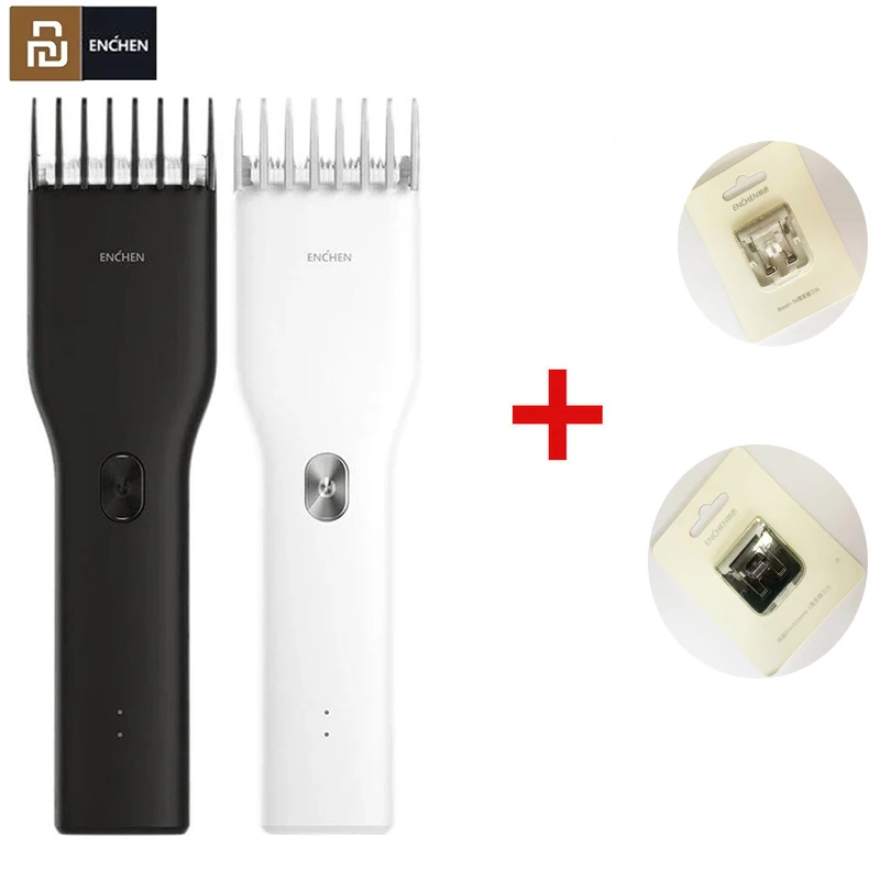 Youpin Enchen Boost Pemangkas Rambut Tanpa Kabel Isi Ulang untuk Pria Pemotong Rambut Elektrik Profesional Perawatan Rambut Jenggot