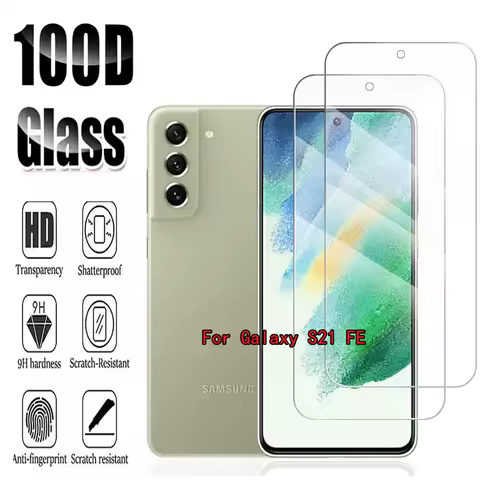 For Samsung Galaxy S21 FE 5G 2/4PCS 9H HD Tempered Glass Film