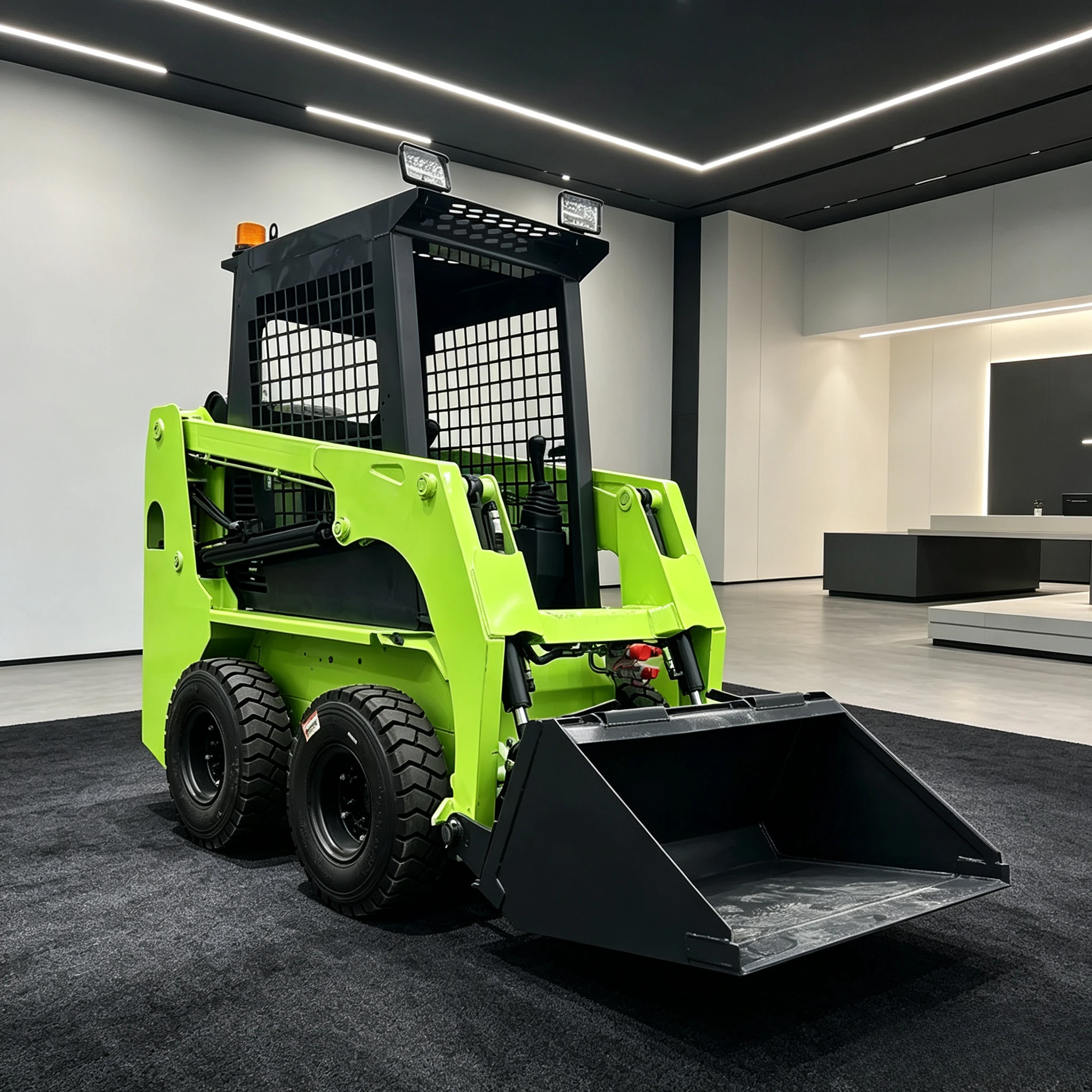 Export-Style European-Model 16-Type Luxury-Configured Four-Wheel-Drive Compact Mini Skid Steer Loader for Engine 3,800kg Direct