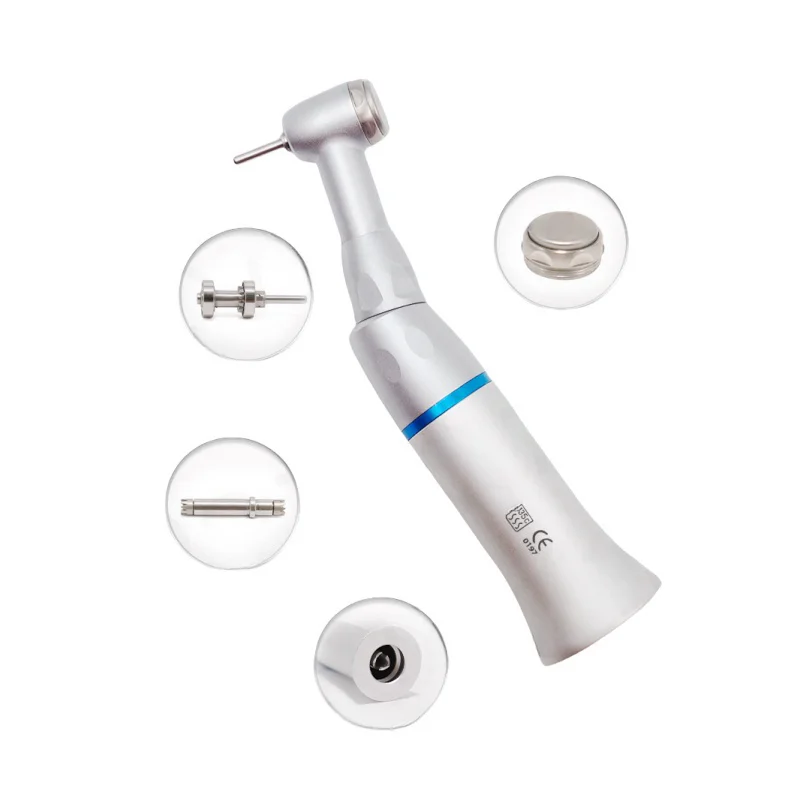 Dental 1:1 Contra Angle Handpiece FG 1.6mm Burs Push Button External Water Spray Surgery Reduction Handpiece