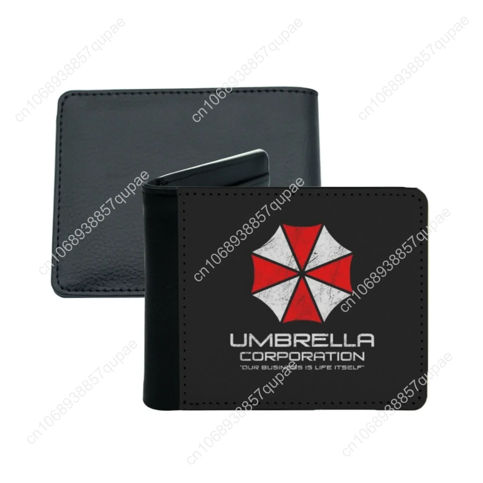 Umbrella Corporation New Print Wallet Short Men Wallets Credit Card Holder Purses Umbrella Corp