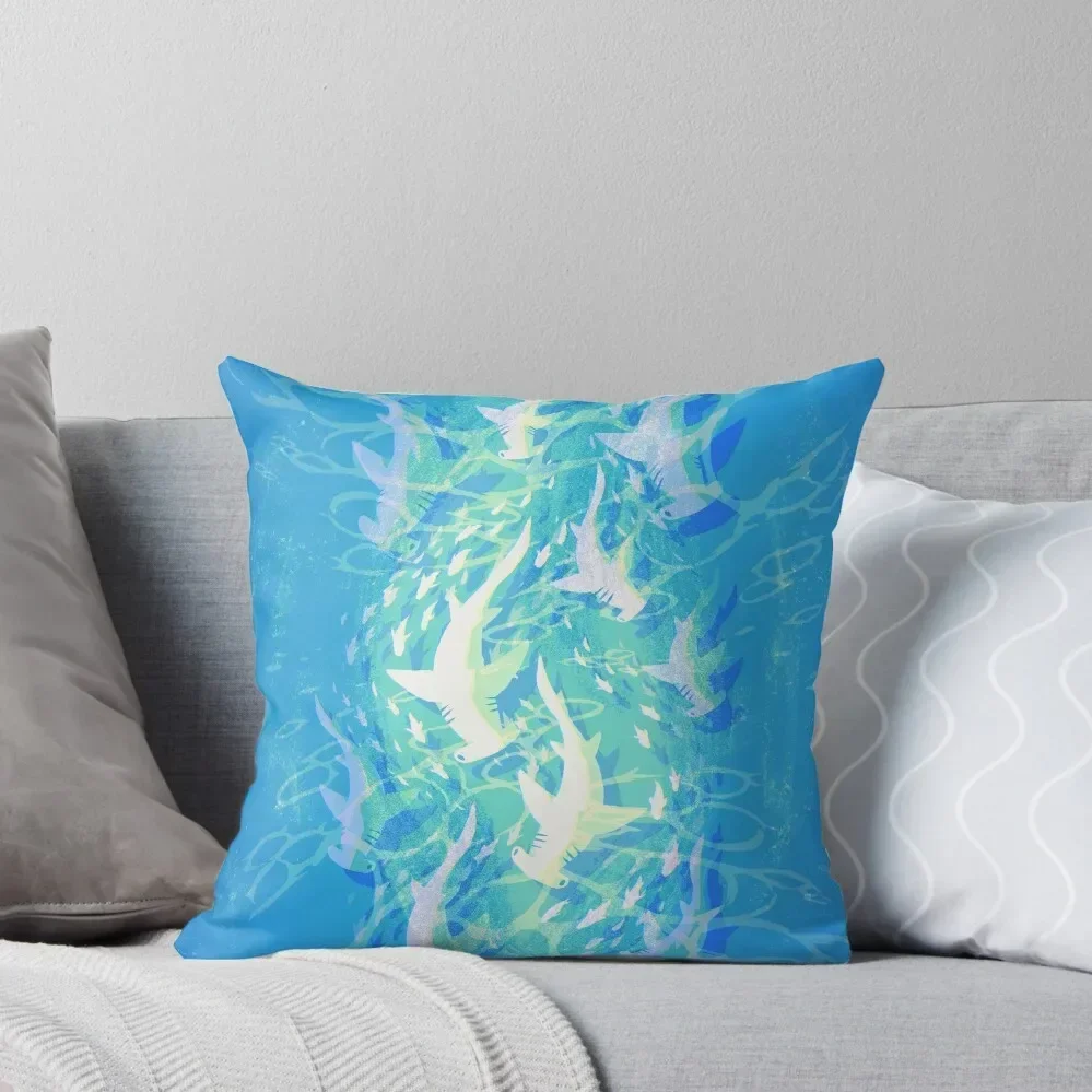 

Hammerhead Migration Throw Pillow Bed pillowcases Ornamental Pillow Pillow Covers Decorative Embroidered Cushion Cover