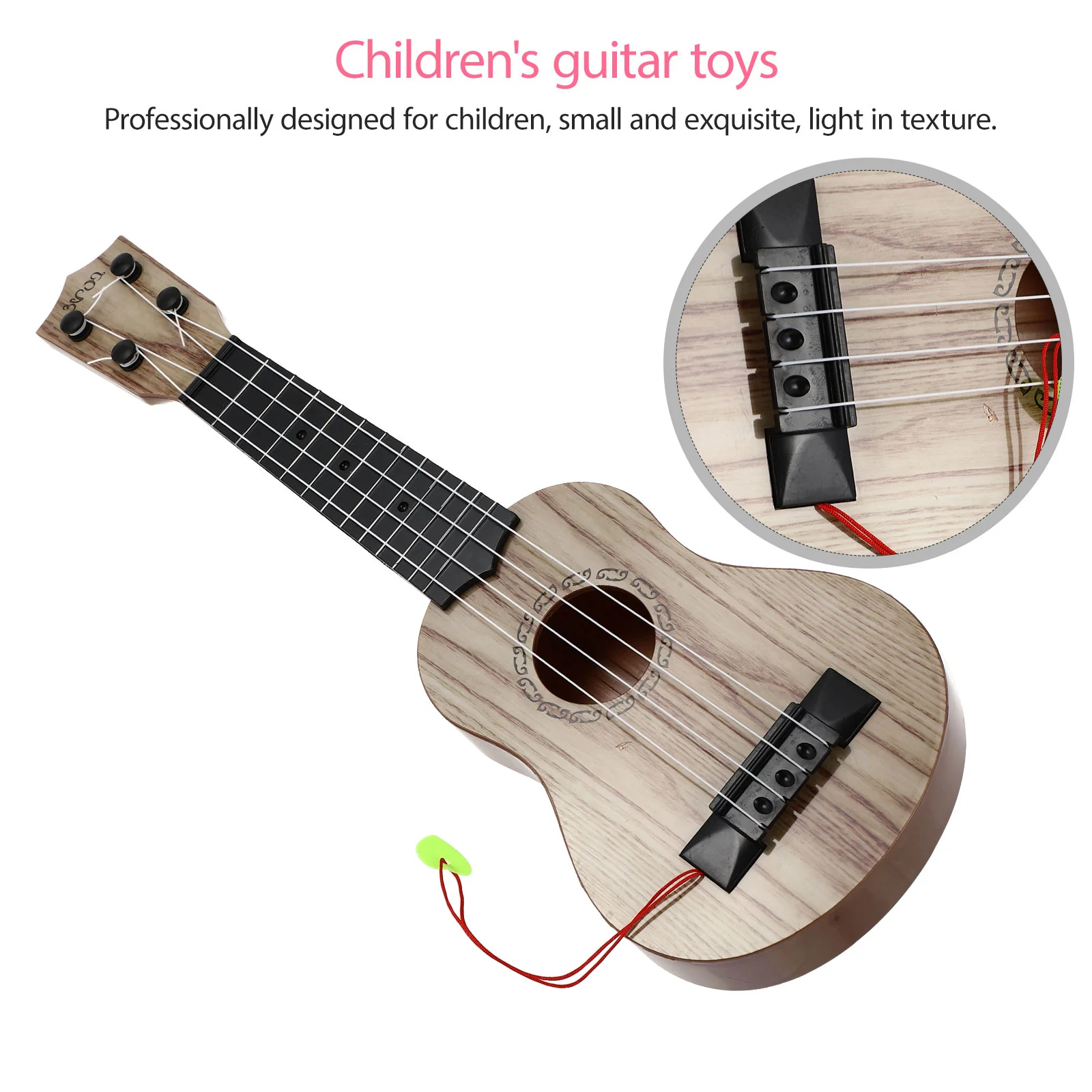 Instrumentos musicales para niños pequeños, juguete de guitarra, juguetes para niños, accesorios para ukelele